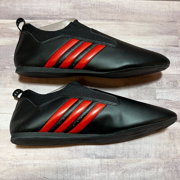 Adidas Unisex Slip-On Martial Arts Shoes Black With Red - Lightweight main image 6